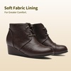 image:imageDREAM PAIRS Girls Boots Low Wedge Winter HeelBrownpu