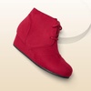 image:imageDREAM PAIRS Girls Boots Low Wedge Winter HeelRed