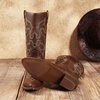 image:imageDREAM PAIRS Womens Cowboy CowgirlBrownpu