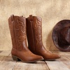 image:imageDREAM PAIRS Womens Cowboy CowgirlTan