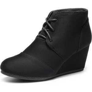 image:imageDREAM PAIRS Womens Wedge Boots Casual Ankle BootiesBlack