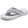 image:imageDREAM PAIRS Womens Arch Support Lightweight Flip FlopsGrey