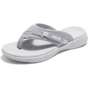 image:imageDREAM PAIRS Womens Arch Support Lightweight Flip FlopsGrey