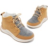 image:imageDREAM PAIRS Ankle Fashion Sneaker Boots WomenChestnutGrey
