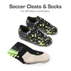 image:imageDREAM PAIRS Boys Girls Soccer Cleats with SocksBlackNeonGreen