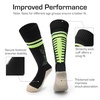image:imageDREAM PAIRS Boys Girls Soccer Cleats with SocksBlackNeonGreen