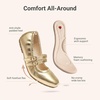 image:imageDREAM PAIRS Girls Ballet Flats Mary Jane Dress ShoesGold
