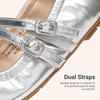 image:imageDREAM PAIRS Girls Ballet Flats Mary Jane Dress ShoesSilver