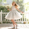 image:imageDREAM PAIRS Girls Ballet Flats Mary Jane Dress ShoesSilver