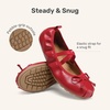 image:imageDREAM PAIRS Girls Ballet Flats Mary Jane ShoesAll Red
