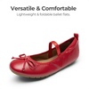 image:imageDREAM PAIRS Girls Ballet Flats Mary Jane ShoesRed