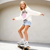 image:imageDREAM PAIRS Girls Chunky Sneakers Jelly Sole ShoesSilver
