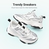 image:imageDREAM PAIRS Girls Chunky Sneakers Jelly Sole ShoesSilver
