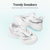 image:imageDREAM PAIRS Girls Chunky Sneakers Jelly Sole ShoesWhite