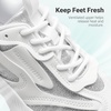 image:imageDREAM PAIRS Girls Chunky Sneakers Jelly Sole ShoesWhite