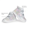 image:imageDREAM PAIRS Girls High Top Sneakers Star Casual ShoesWhite