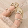 image:imageDREAM PAIRS Girls Mary Jane Bow Ballet FlatsGoldGlitter