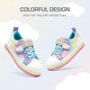 image:imageDREAM PAIRS Girls Rainbow Shoes School SneakersRainbowPurple