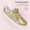 image:imageDREAM PAIRS Girls School Sneakers Glitter ShoesGold