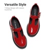 image:imageDREAM PAIRS Girls School Uniform Mary Jane ShoesRed