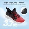 image:imageDREAM PAIRS Kid Shoes Slip On Sneakers RunningRedBlack