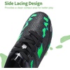 image:imageDREAM PAIRS Kids Low Top Soccer CleatsBlackGreen