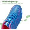 image:imageDREAM PAIRS Kids Low Top Soccer CleatsBlueHot Pink