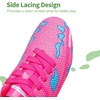 image:imageDREAM PAIRS Kids Low Top Soccer CleatsHot PinkBlue