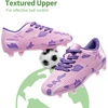 image:imageDREAM PAIRS Kids Low Top Soccer CleatsPinkPurple