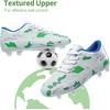 image:imageDREAM PAIRS Kids Low Top Soccer CleatsWhiteGreen