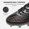 image:imageDREAM PAIRS Kids Multi Ground Soccer CleatsBlackRed
