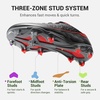 image:imageDREAM PAIRS Kids Multi Ground Soccer CleatsBlackRed