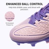 image:imageDREAM PAIRS Kids Multi Ground Soccer CleatsPinkPurple