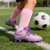 image:imageDREAM PAIRS Kids Multi Ground Soccer CleatsPinkPurple