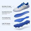 image:imageDREAM PAIRS Kids Multi Ground Soccer CleatsWhiteBlue