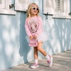 image:imageDREAM PAIRS Kids Sneakers Glitter SlipOnPinkRainbow
