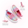 image:imageDREAM PAIRS Kids Sneakers Glitter SlipOnPinkRainbow