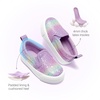 image:imageDREAM PAIRS Kids Sneakers Glitter SlipOnPurpleRainbow
