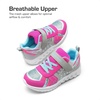 image:imageDREAM PAIRS Kids Sneakers RunningGreyFuchsiaBlue