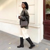 image:imageDREAM PAIRS KneeHigh Buckle Strap Riding BootsBlackpu