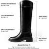 image:imageDREAM PAIRS KneeHigh Buckle Strap Riding BootsBlackpu