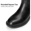 image:imageDREAM PAIRS KneeHigh Buckle Strap Riding BootsBlackpu