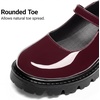 image:imageDREAM PAIRS Mary Jane Platform Pumps Shoes for WomenBurgundy