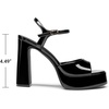 image:imageDREAM PAIRS Platform High Heels for WomenBlackpat