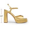 image:imageDREAM PAIRS Platform High Heels for WomenGold