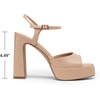image:imageDREAM PAIRS Platform High Heels for WomenNude