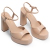 image:imageDREAM PAIRS Platform High Heels for WomenNude