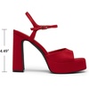 image:imageDREAM PAIRS Platform High Heels for WomenRed