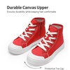 image:imageDREAM PAIRS Unisex Canvas Shoes High Top SneakersRed