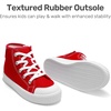 image:imageDREAM PAIRS Unisex Canvas Shoes High Top SneakersRedWhite